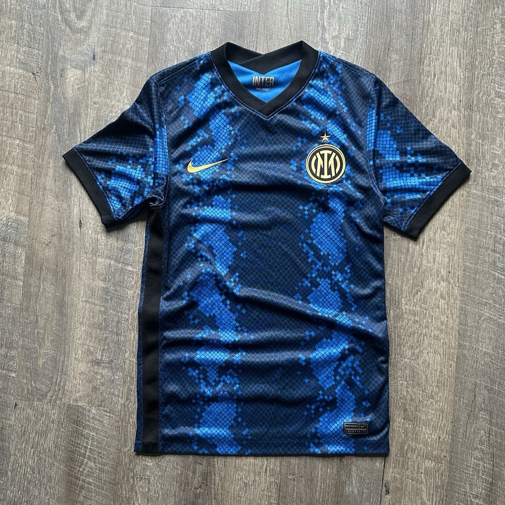 Nike Inter Milan Soccer Jersey 2021-22 Home Football Shirt Men's Size XS